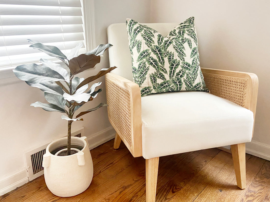 Alocasia Throw Pillow Cover