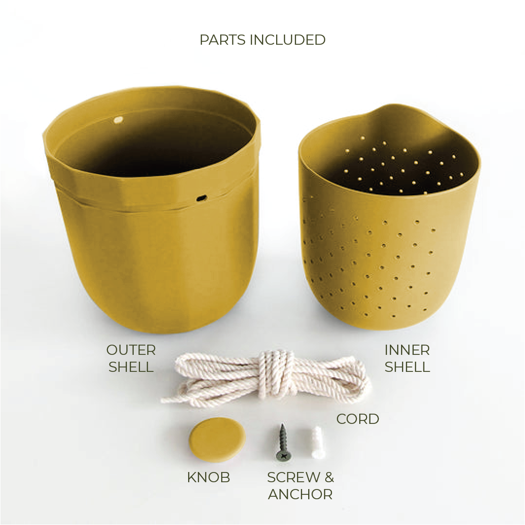 Loop Yellow Hanging Planter