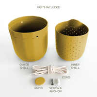 Loop Yellow Hanging Planter