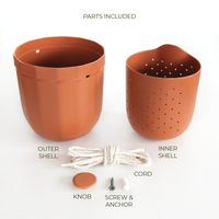 Loop Terracotta Hanging Planter