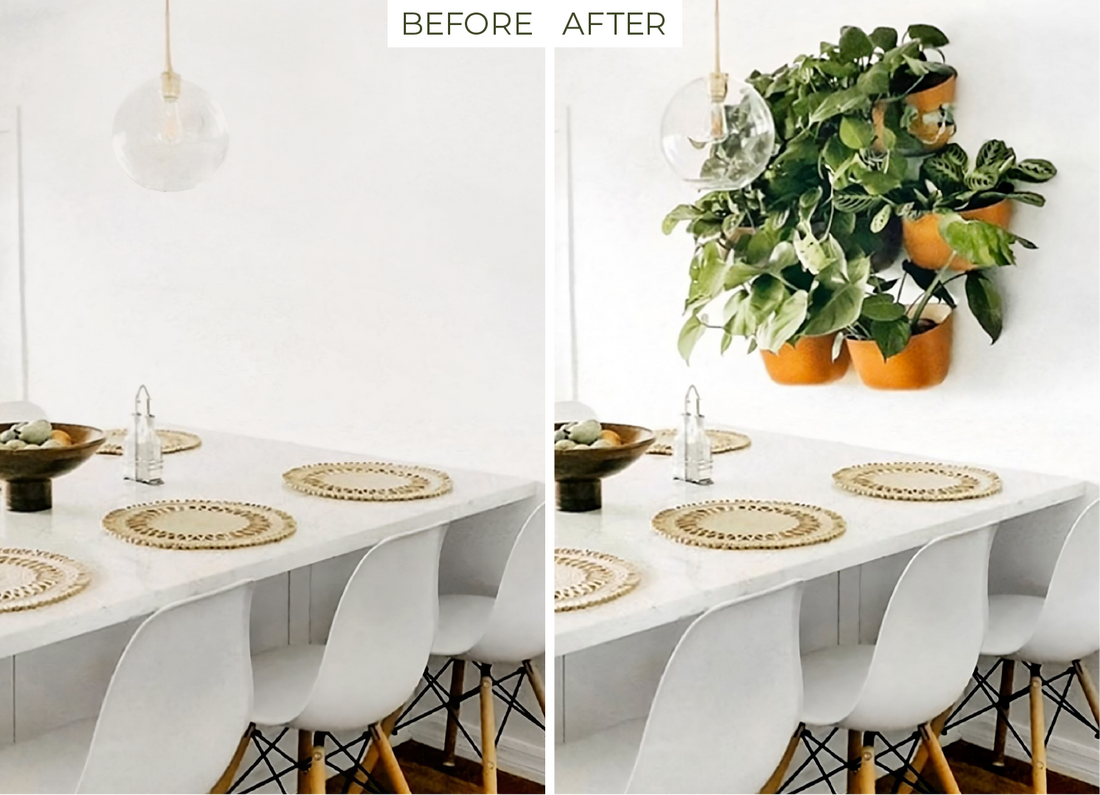 Eco White Wall Planter