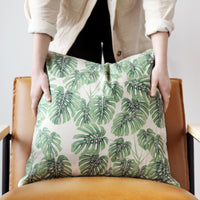 Monstera Throw Pillow Cover