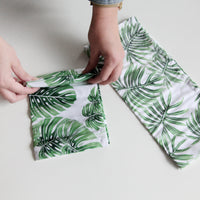 Living Pattern Burp Cloth Monstera & Xanadu 2PK