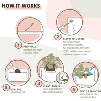 Wally Pro 1 Black OUTDOOR ONLY Wall Planter Pocket