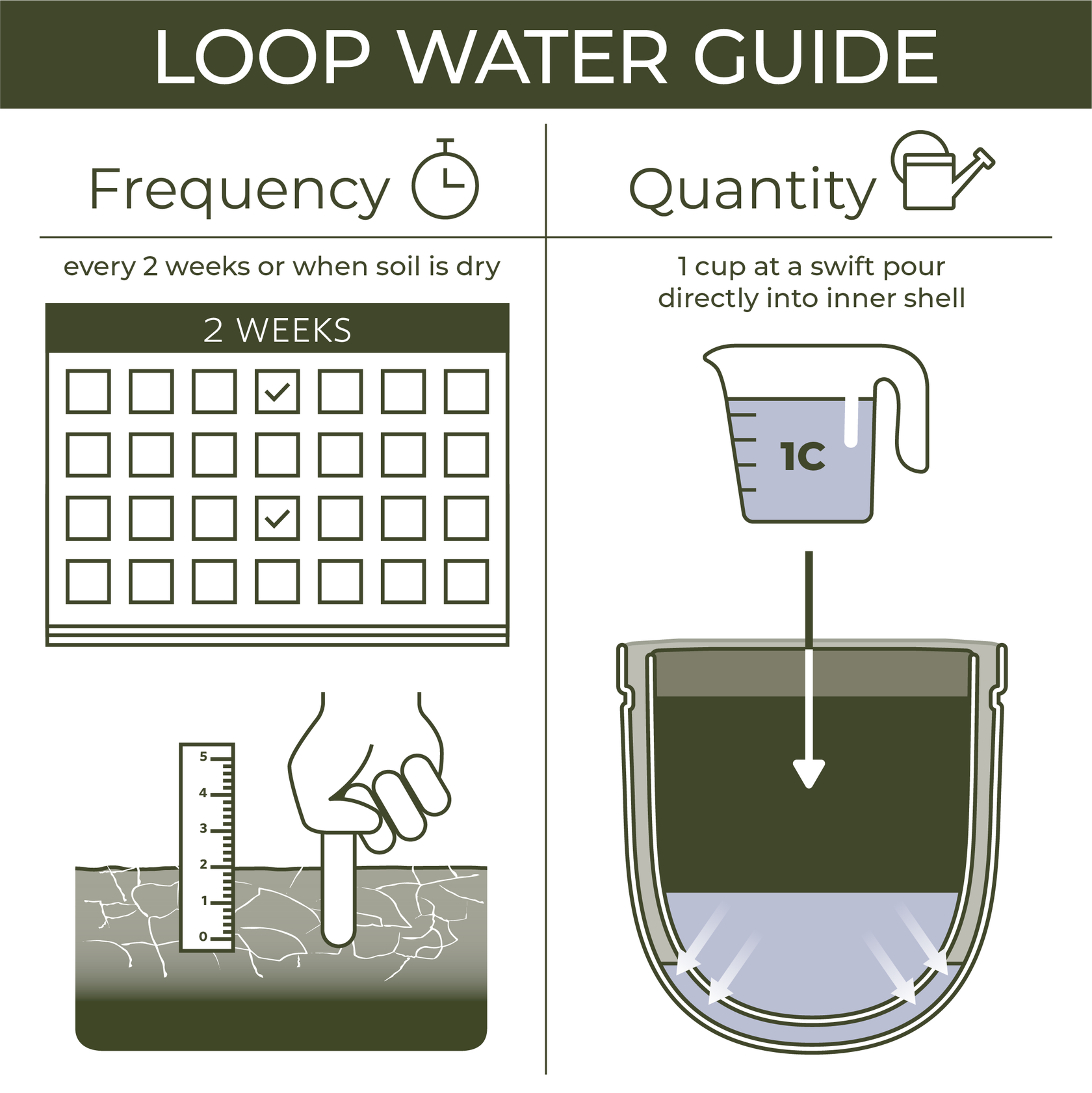 Loop Hanging Planter in White | WallyGrow
