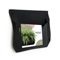 Pocket 1 Black Wall Planter