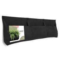 Pocket 3 Black Wall Planter