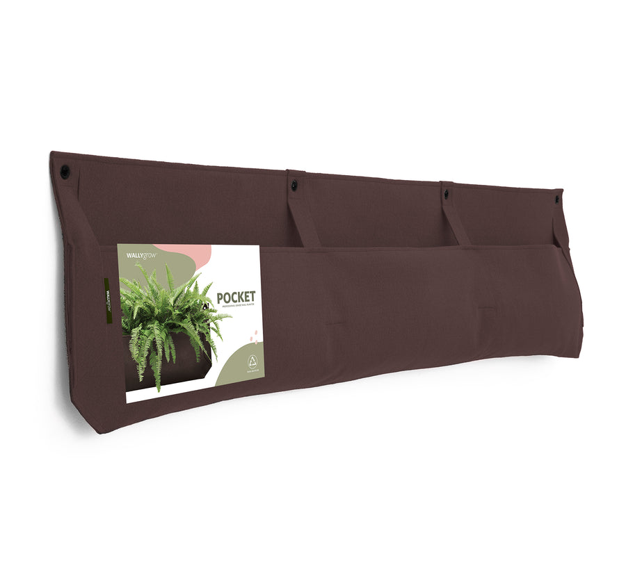 Pocket 3 Chocolate Wall Planter