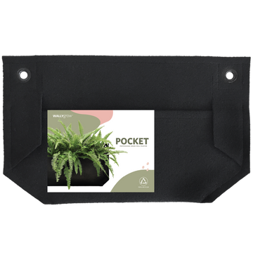 Pocket Mini Black Wall Planter