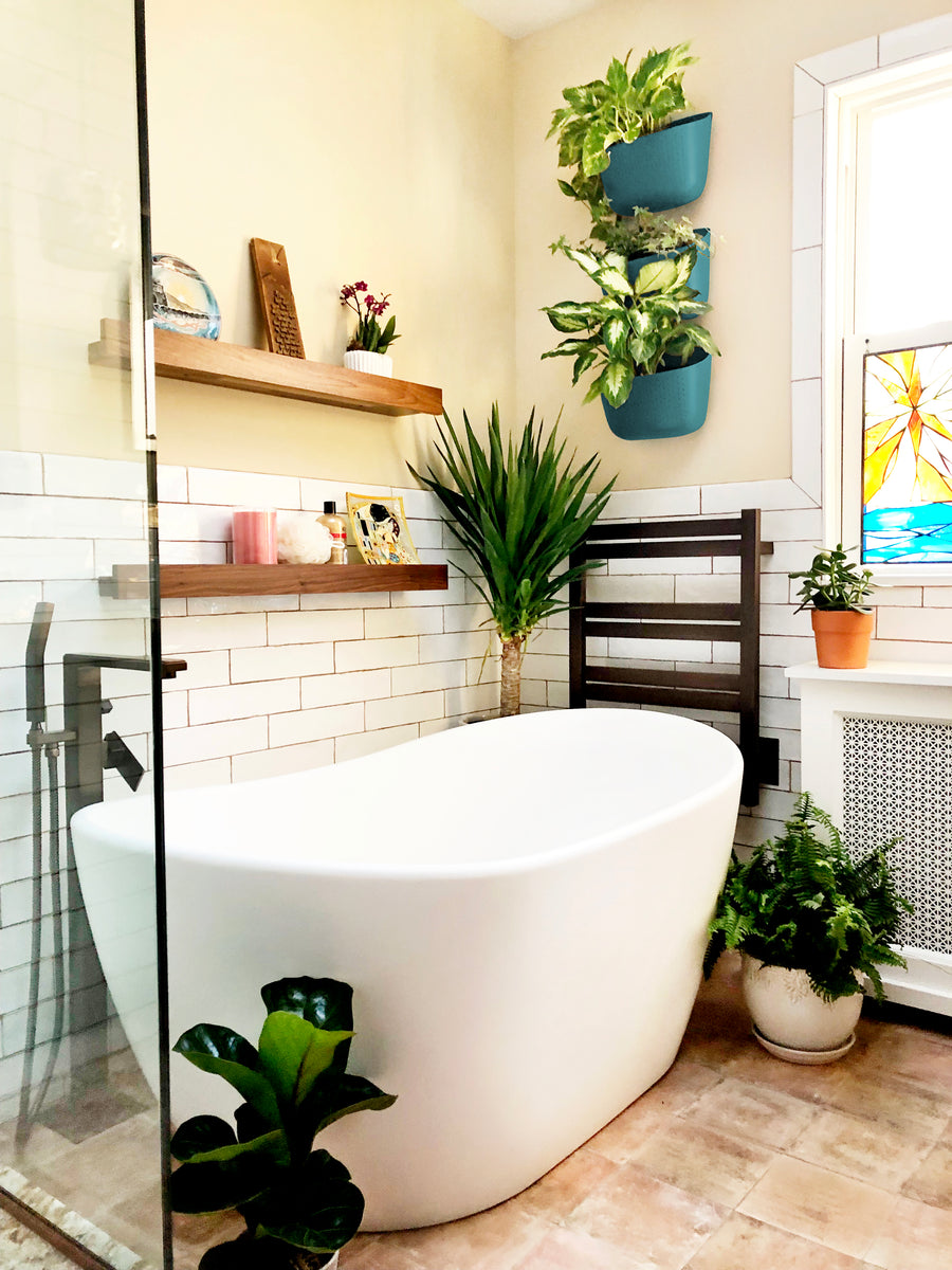 teal hanging planter Eco Teal Wall Planter
