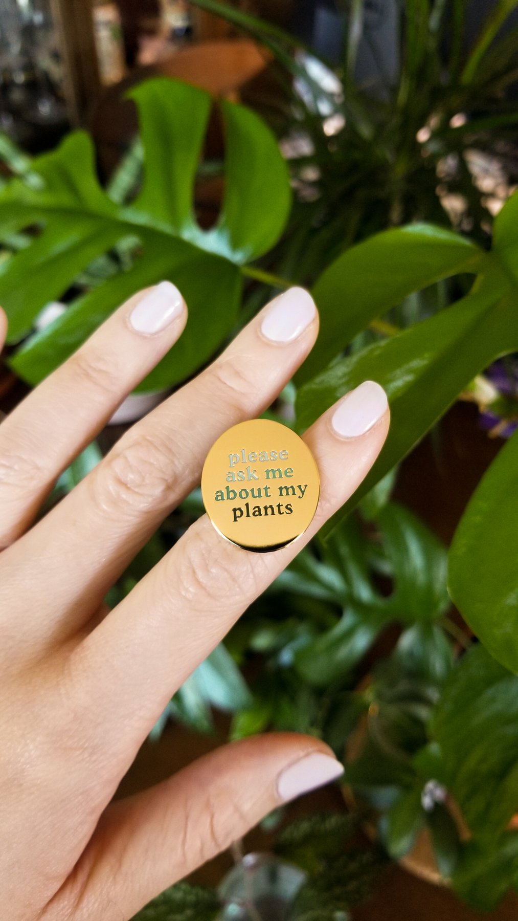 Please Ask Me About My Plants Pin